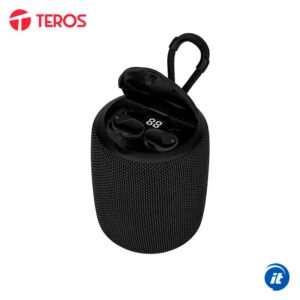 Parlante/Audífono TEROS TE-6033N Bluetooth 5W 1200mAh Negro