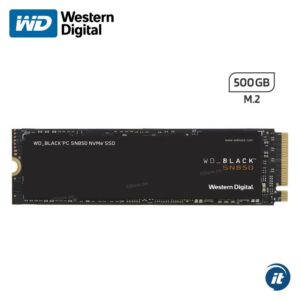 Disco SSD WESTERN DIGITAL WD Black SN850 500GB NVMe 7000Mbps Gen4 M.2 2280 WDS500G1X0E